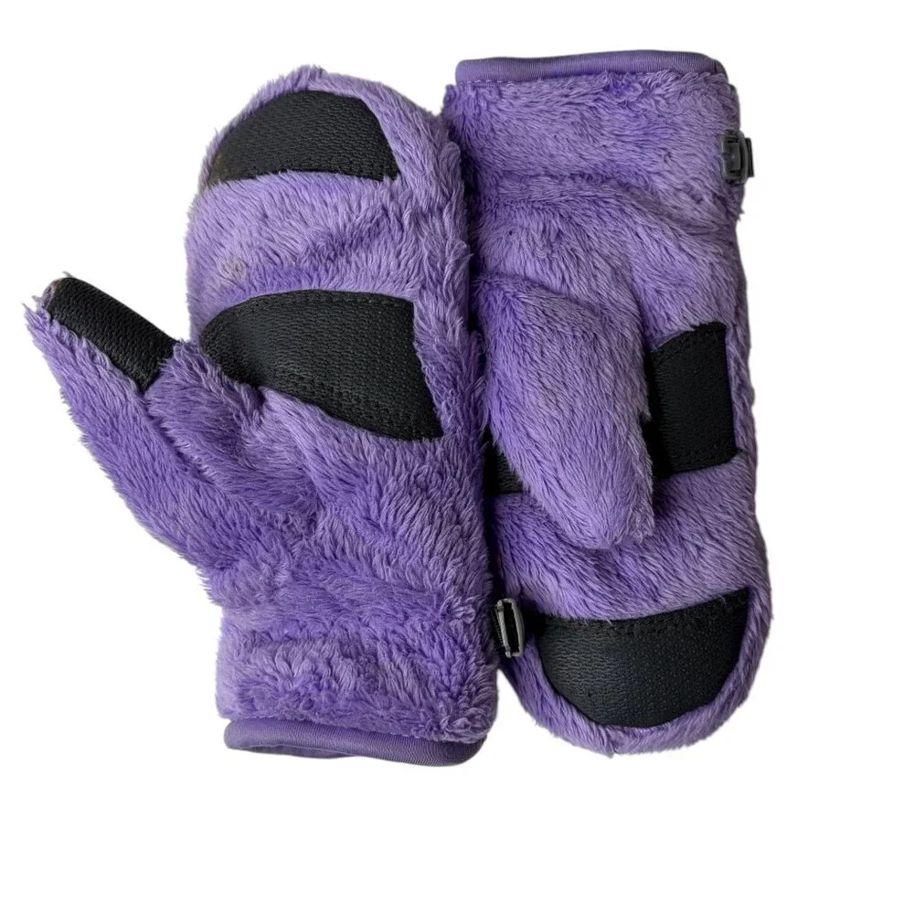 HEAD Thermalfur Fleece Mittens Pink Purple Size XS - Small
